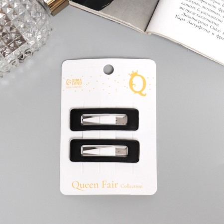 Invisibility for hair "Venus" (set 2 pcs) classic, 5 cm, black-2