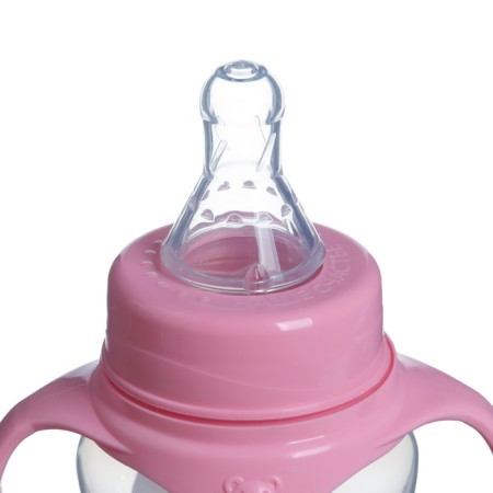 A bottle of feeding “Best daughter”, classic throat, 150 ml., 0 months, fitted, with handles-8