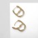 Earrings "Heart" key, color gold