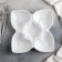 Menzhitsa ceramic 5 cells "Heart", 25 × 5 cm, white color