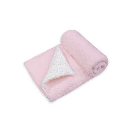 Bulle-Bul blanket, size 90 x 90 cm, pale pink-1