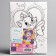 Picture on numbers for children "Kita Marie" 21x15 cm, cats aristocrats