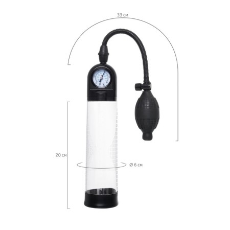 Mechanical pump Sexus Men Training Roald, ABS plastic, black, 61 cm-6