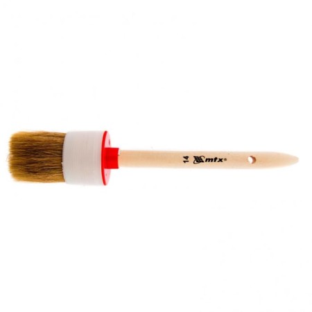 Round brush MTX 82084, natural bristles, wooden pen, 50 mm