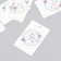 Cardboard "New Year's branches" set 10 pcs (5 types) 4x6 cm