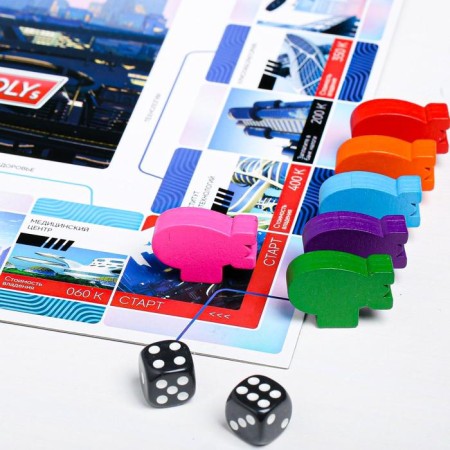 Board Economic Game "Money Polys. City of the future ", 210 bills, 10+-4