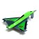 Metal aircraft "Air Force", mix