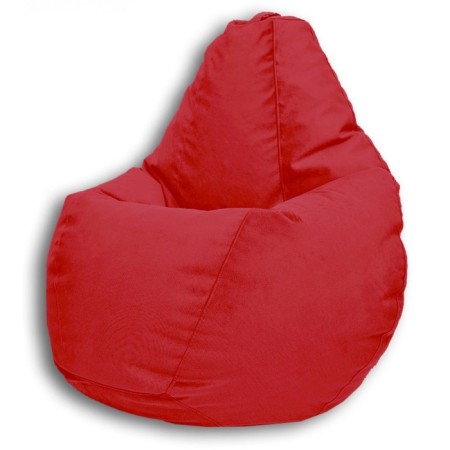 The hand-bag “Pear” is positive Real a, size m, diameter 70 cm, height 90 cm, velor, red color-1