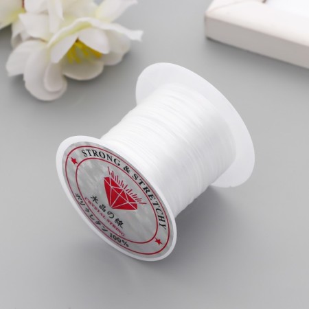 Glass for beads 0.8 mm, 10 m, white-1