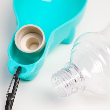 Walking figure curly, 300 ml, with a soft nose, turquoise-3