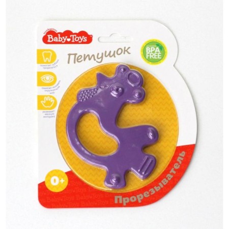 Silicone teether "cockerel", color mix-6