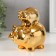 Pigger Ceramics "Two Golden Pigs - Pyramid" 12.5x8x14 cm