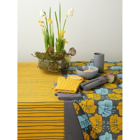 The path on the table of gray -colored Essential, size 45x150 cm-5
