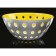 Guzzini le murrine salad bowl, d = 25 cm, yellow-gray color
