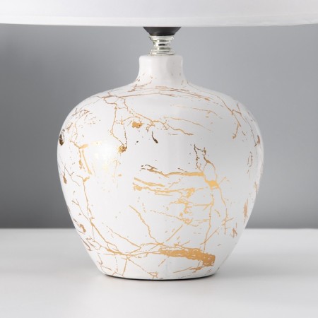 Traffic lamp with lampshade Risalux "Sarin", E27, 40 W, white-gold, 30 × 30 × 39.5 cm-3