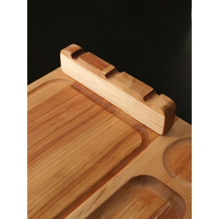 Gift set for the supply of barbecue: board - plate 30 × 24 × 5.5 cm, dough, sauce, birch-5