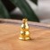 Stand for incense sticks and spirals, 2.3 x 1.3 cm, gold