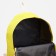 Set of backpacks on lightning from textiles, cosmetic bag, pencil case, yellow color