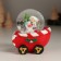 Souvenir Polystone Water Ball "New Year's train" set 4 pcs 26x5.4x8.7 cm