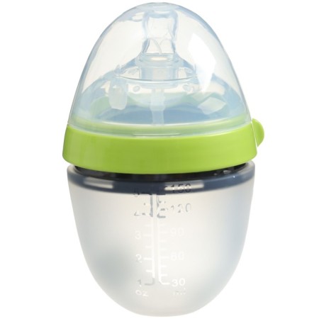 M&B flame bottle, shg Ø70mm, 150 ml., Silicone flask, green color-2