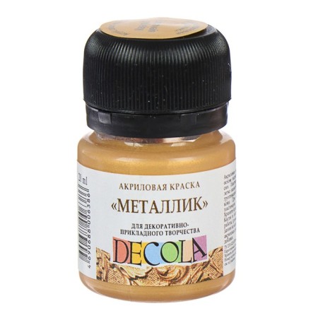 Acrylic paint Metallic 20 ml, ZHK Decola, Maya Gold, 4926973