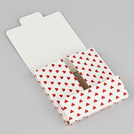 Square chocolate box "Hearts", 10.2 x 10.2 x 1.4 cm-3
