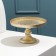 The dish on the leg "Golden Link", glass, d = 16 cm