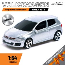 Metal Metal Volkswagen Golf GTI, 1:64, silver color