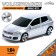 Metal Metal Volkswagen Golf GTI, 1:64, silver color
