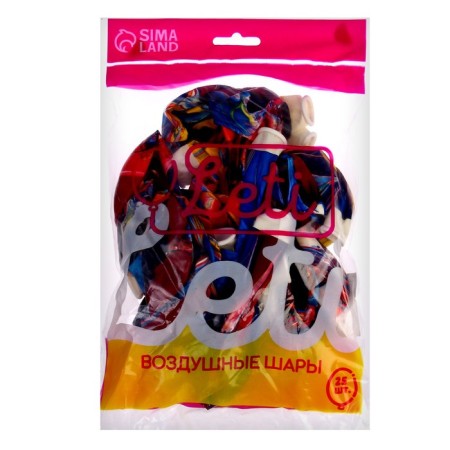 Shar Latex 12 "" Agat Mix ", set 25 pcs.-1
