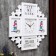 Photo frame plastic in 4 photos 10x15 cm with clocks "Flower" white 42x42 cm