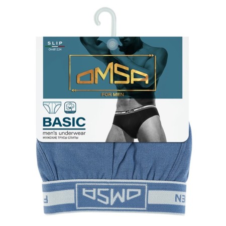 Panties Slips men's Omsa 1224, size 44, Jeans color-2