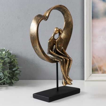 Polystone souvenir "Two in the heart" for metal 19.4x10.4x31.5 cm-1