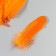 A set of goose feathers 15-20 cm, 10 pcs, orange with silver crumb
