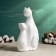 Figure "Cat with a kitten" White, 16x26cm