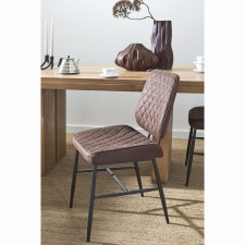 Maril chair, 470 × 580 × 855 mm, eco-leather, dark brown color