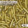 Sprinking confectionery "Metal straw", gold, 7 mm, 50 g