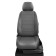 Auto-Chekhls for Citroen C4 Picasso 2 since 2013-2016, Mikroven, perforation, eco-leather, dark gray color