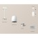A set of suspended lamp with composite crystal Ambrella Light, Techno, XP1141032, GU5.3, Color White Sand