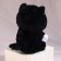 Soft toy "cat", 25 cm, black color