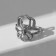 Ring "Mood" Spider, color silver, dimensionless