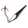 Vertical Winter Lucky John Double Blade with a chain and a tee, 5.5 cm sg blister