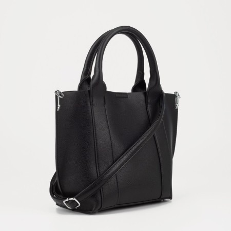 Bag Female Tout with zipper, black color-1