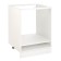 The floor cabinet for the oven Malm, 600x580x820, light gray/white