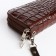 Women's wallet on lightning, brown color
