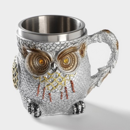 Owl mug, 400 ml, 14.5 × 10 × 11.5 cm