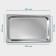 Gastrootiness 1/1 of stainless steel, 20 mm, 53 × 32.5 × 2 cm, thickness 0.8 mm