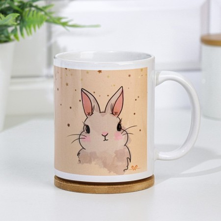 Set of paired mugs sublimation "bunches", 320 ml, with application-3