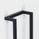 Towel holder, 10 × 23 × 40 cm, black color