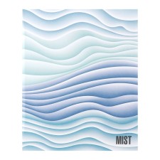 Тетрадь на 4-х кольцах А5, 160 листов в клетку "Mist", обложка картон, матовая ламинация
